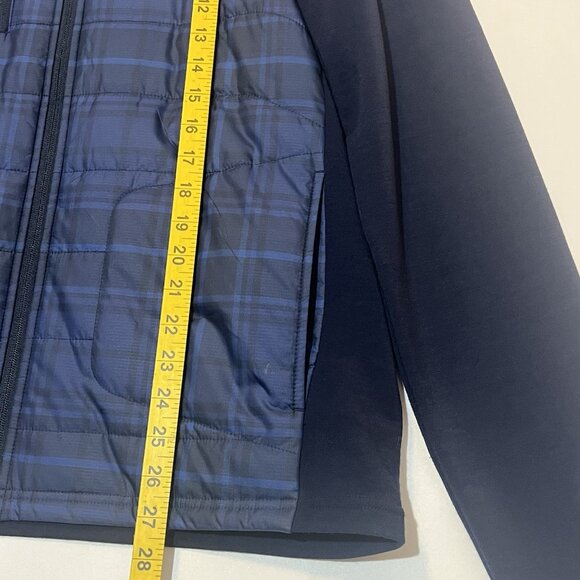 RLX Ralph Lauren Men’s GOLF Hybrid Mockneck Jacket Wool Blend Navy Full Zipper - Picture 8 of 16